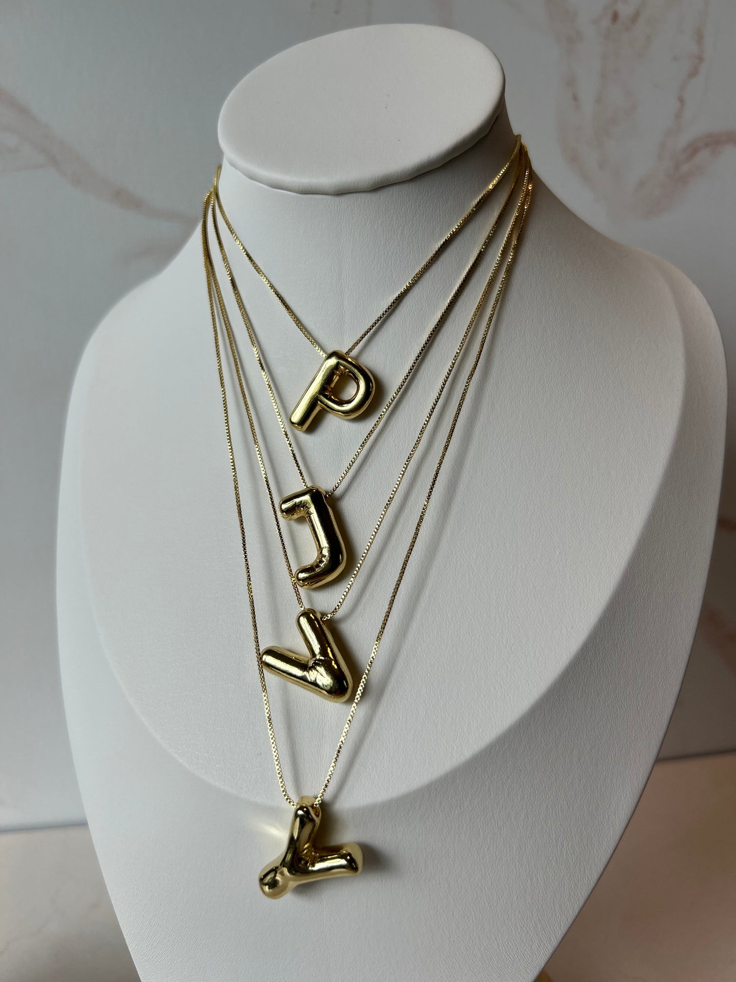 Ballon Letter Necklace