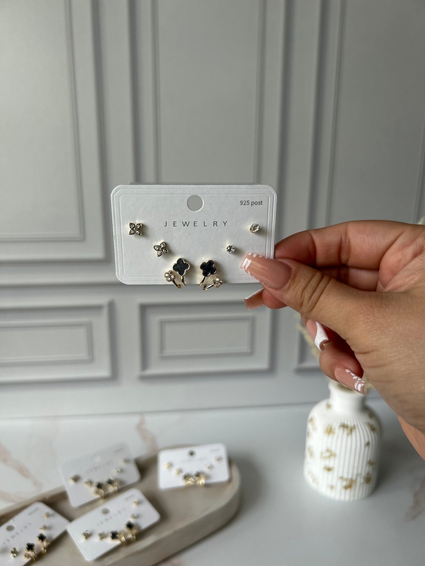 Clover Set Studs