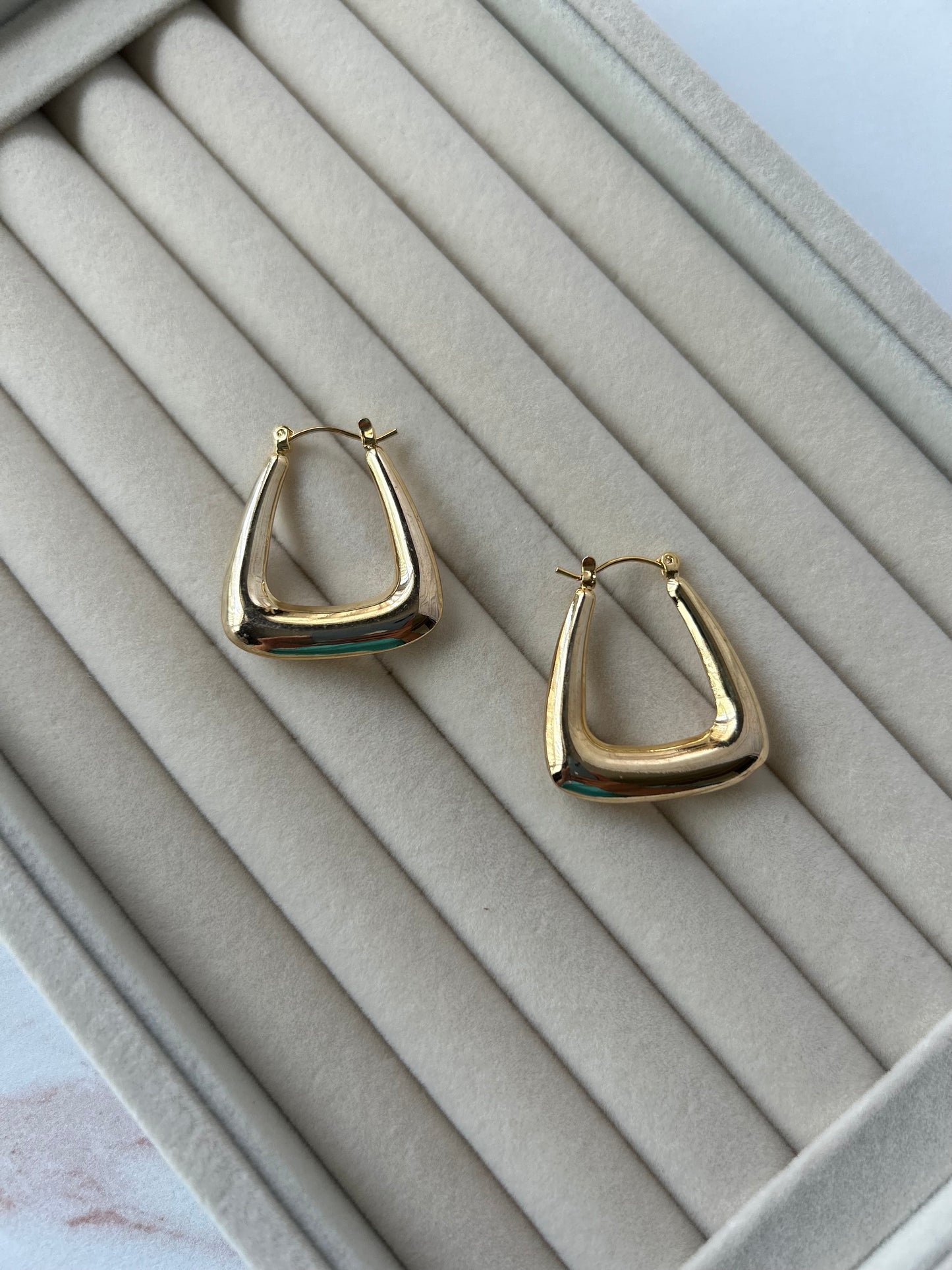 Triangle Hoop Earring