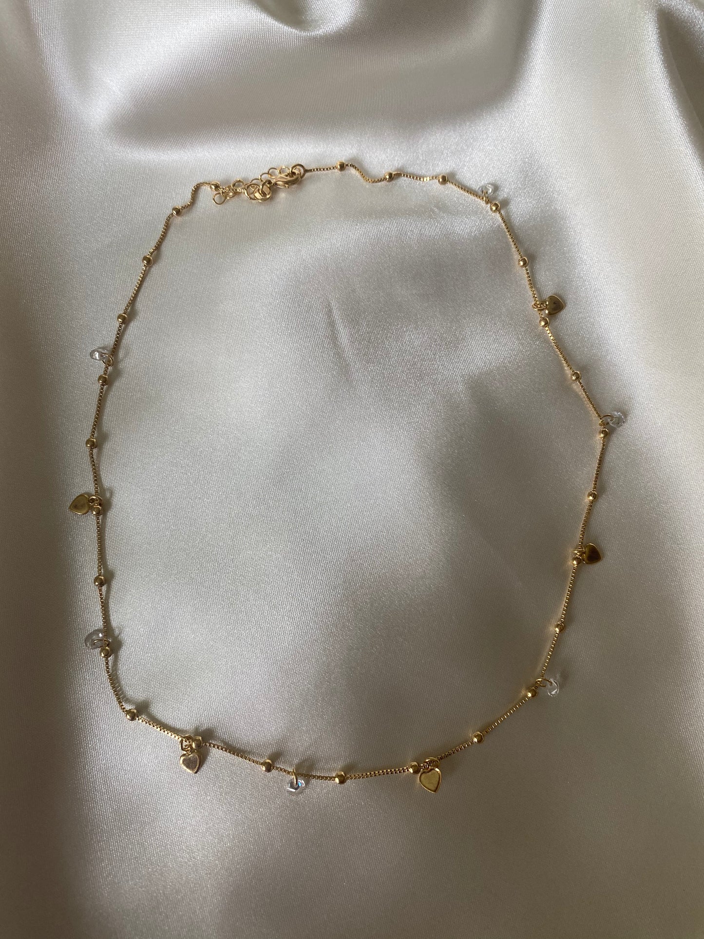 Hearted Bead Box Necklace