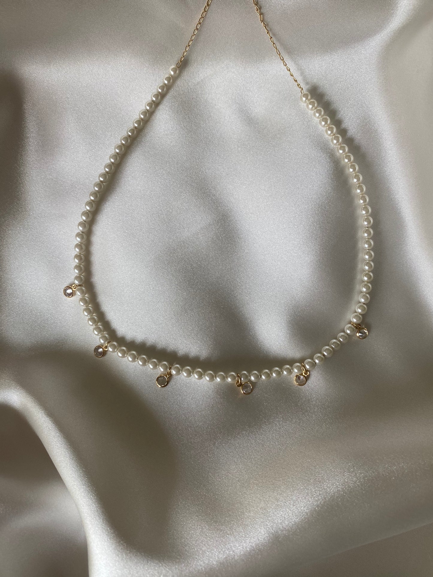 Pearl,Crystal Necklace