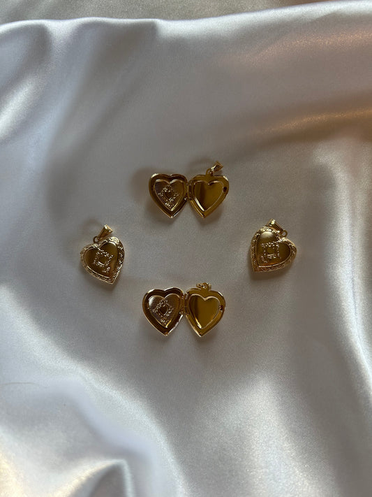 Vintage Open Locket Heart Pendant