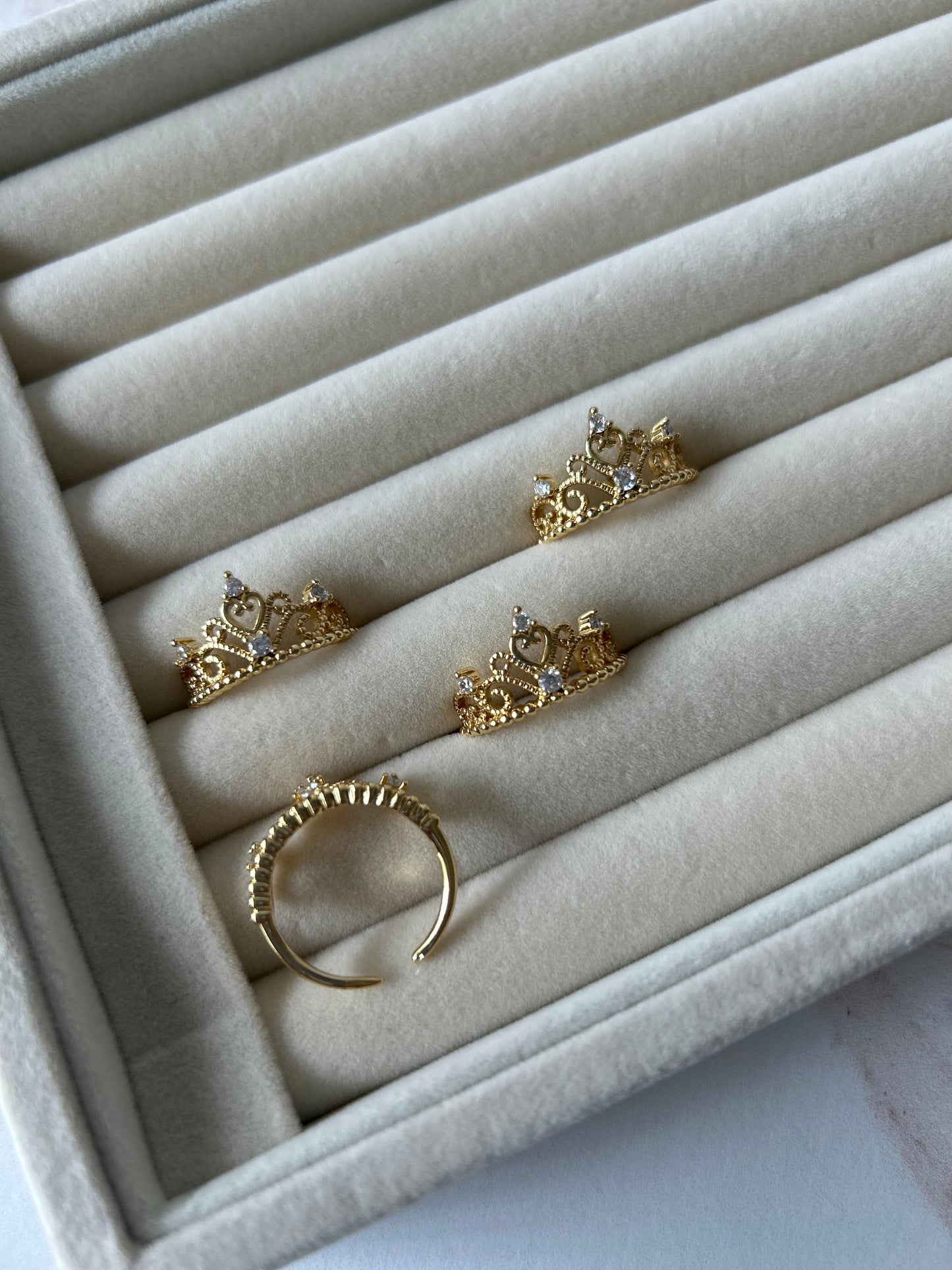 Crown Heart Ring