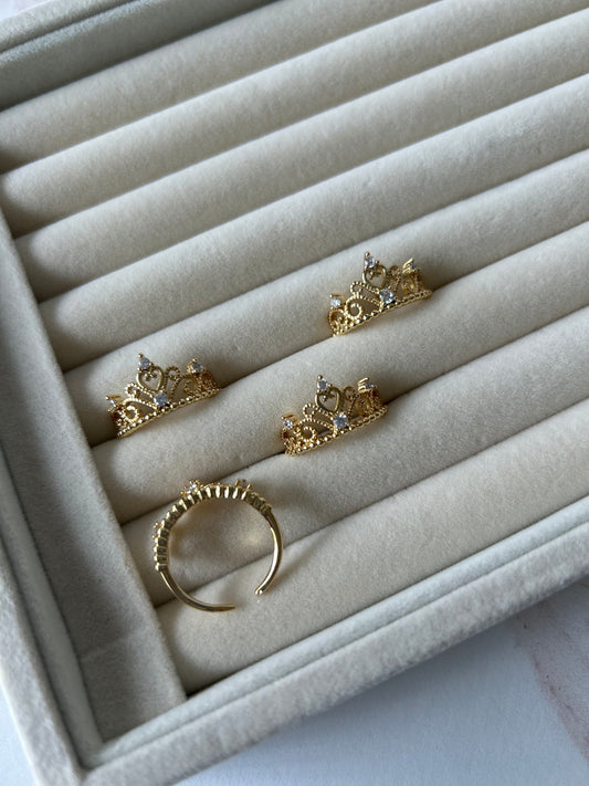 Crown Heart Ring