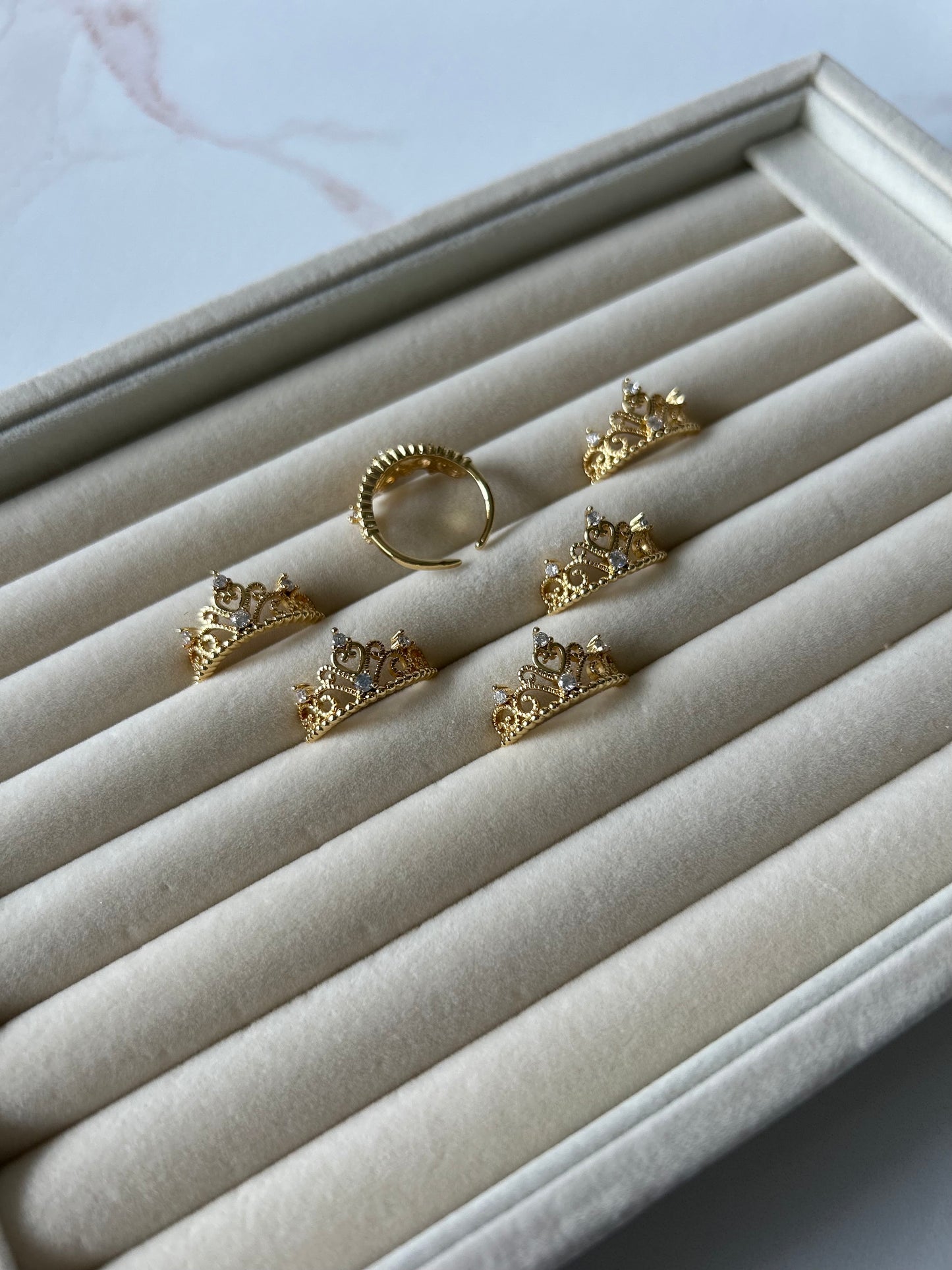 Crown Heart Ring