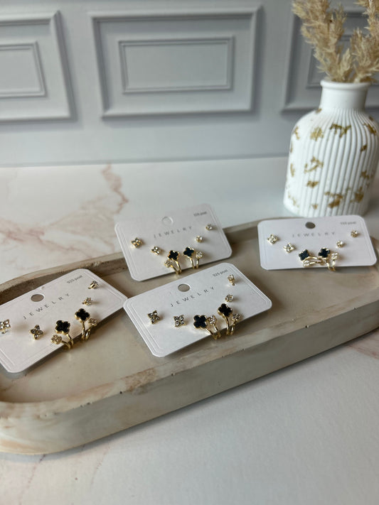 Clover Set Studs