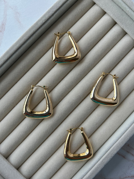 Triangle Hoop Earring