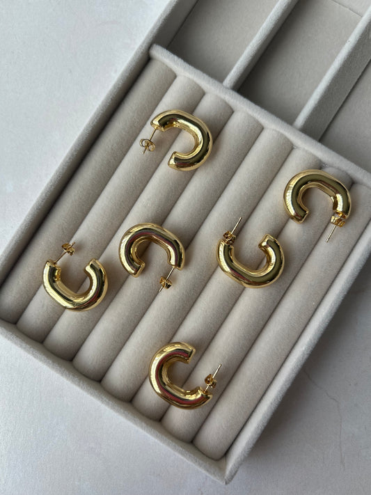 Rectangle Hoop Earring