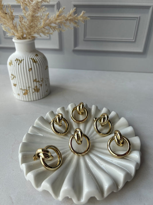 Knot Hoop Earring