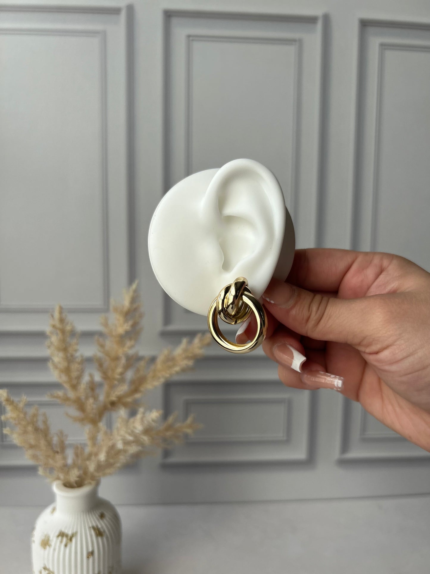 Knot Hoop Earring