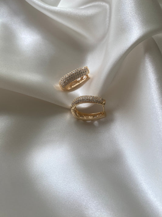 Crystal Oval hoop