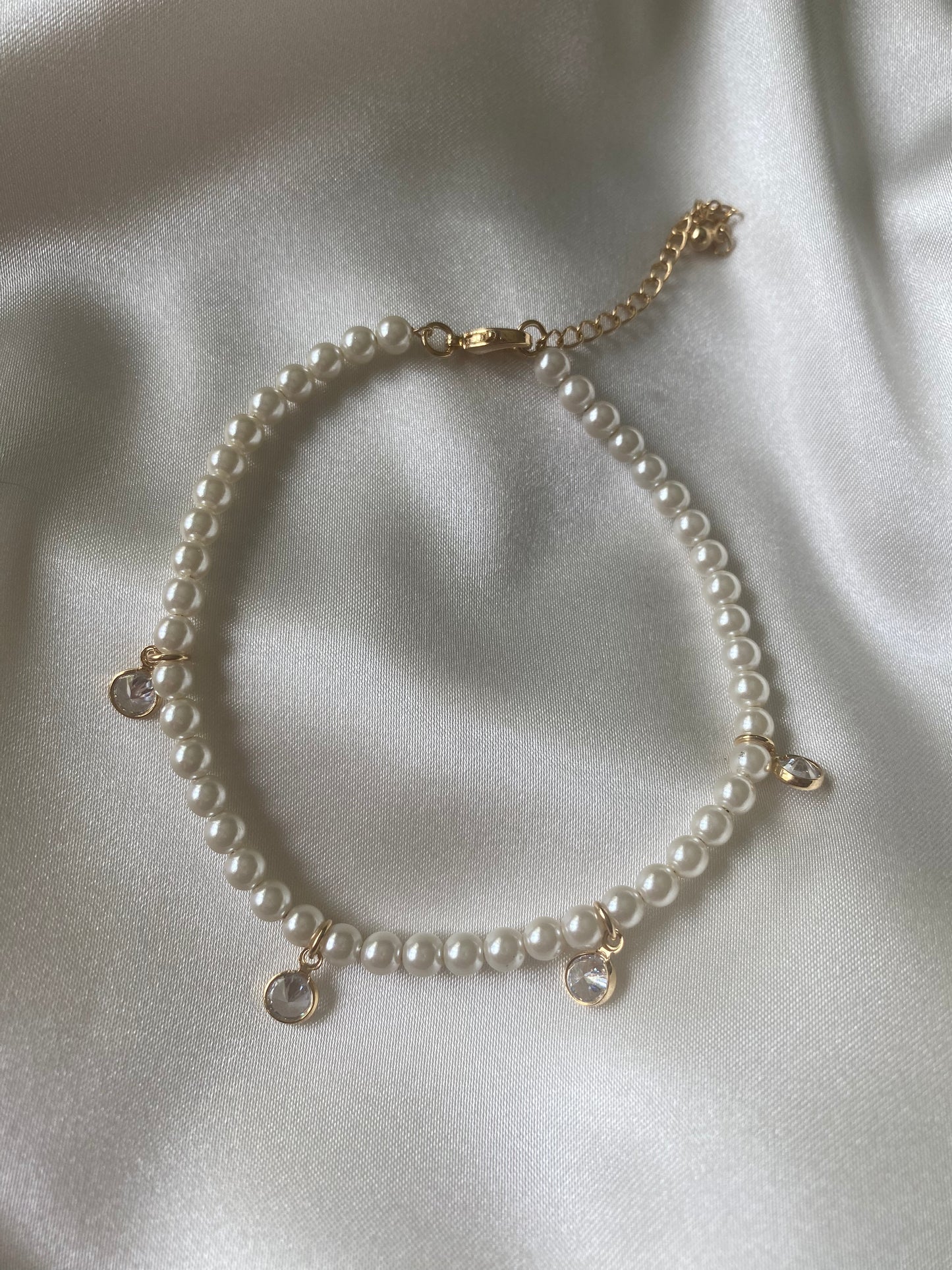 Pearl Charm Bracelet