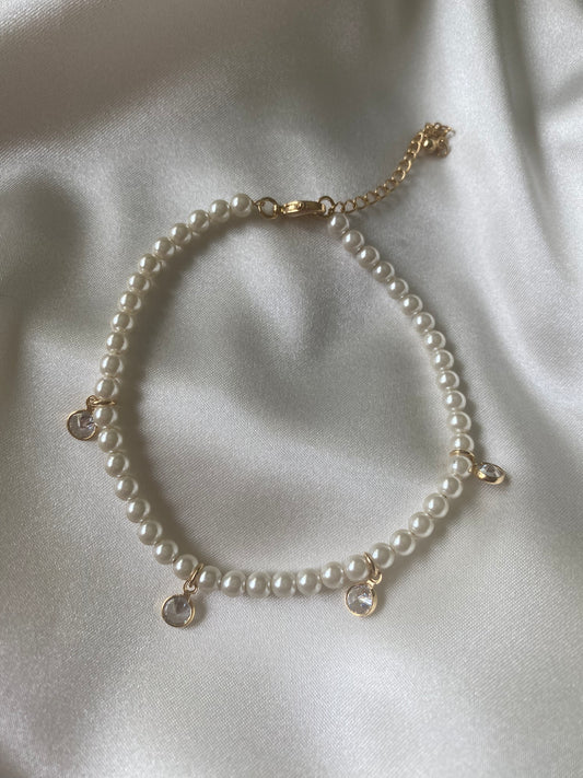 Pearl Charm Bracelet