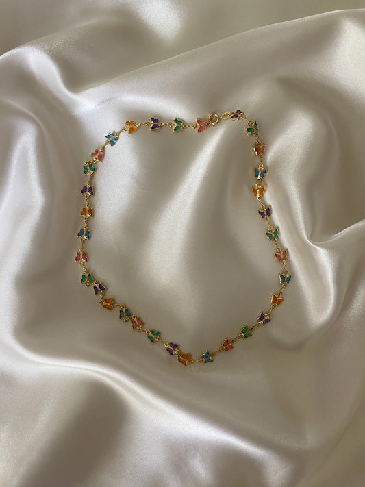 Butterfly Multicolor Necklace
